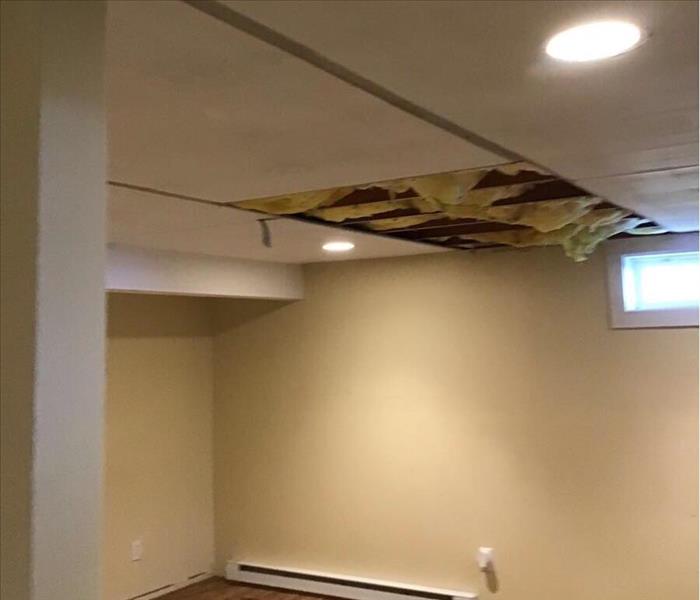 Before ceiling leak